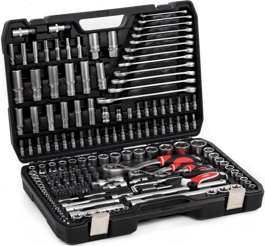 Hylsnyckelsats AWTools AW39216BL; 1/2''; 1/4''; 3/8''; 216 st.