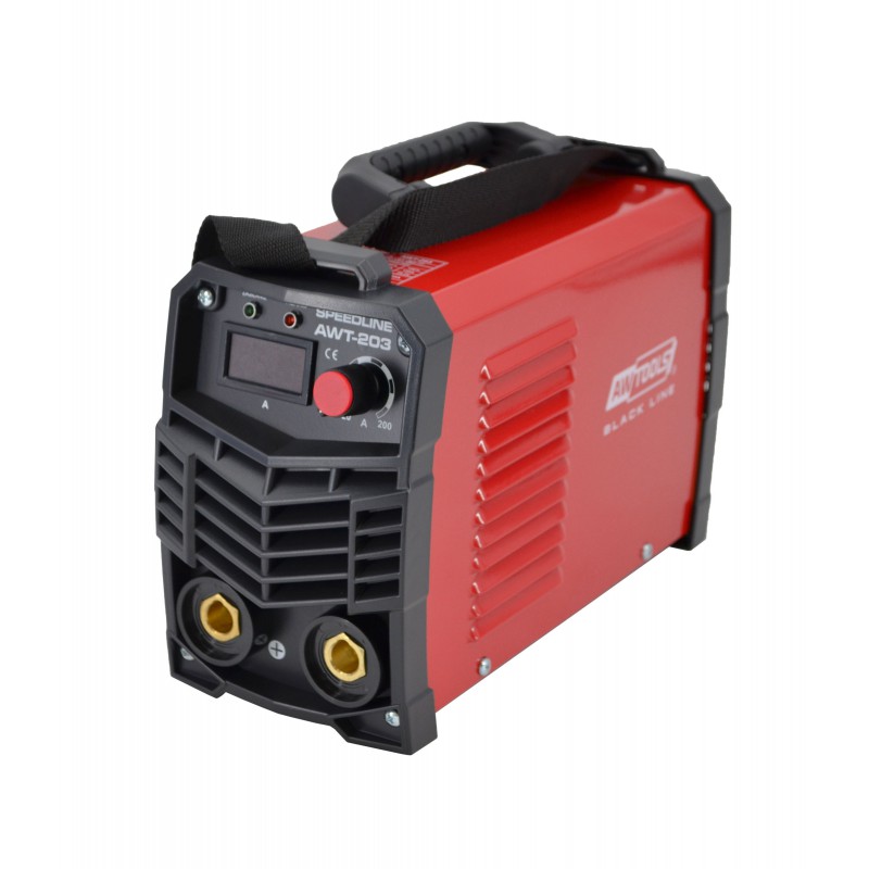 Svetsmaskin AWTools AW50503BL; 230 V; 20-200 A; 30x12,5x19 cm