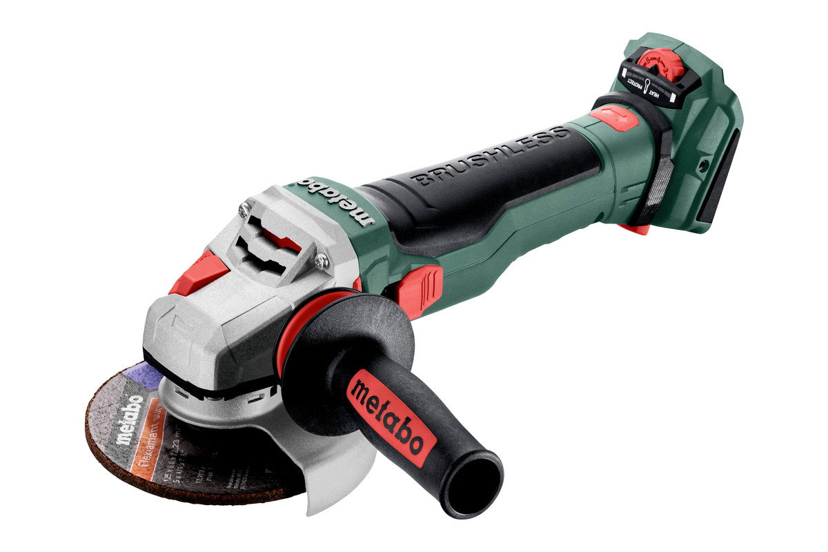 Vinkelslip Metabo WVB 18 LTX BL 15-125 Quick; 18 V (utan batteri och laddare)