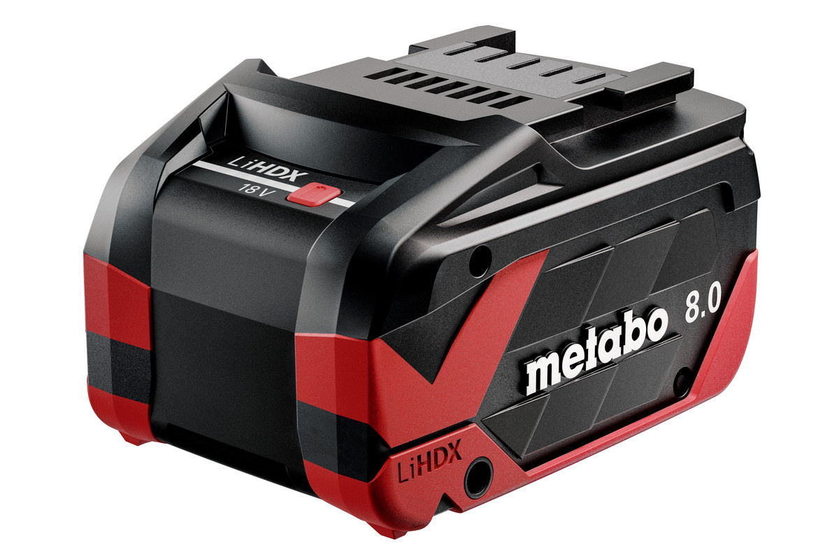Batteri Metabo LiHDX; 18 V; 8 Ah