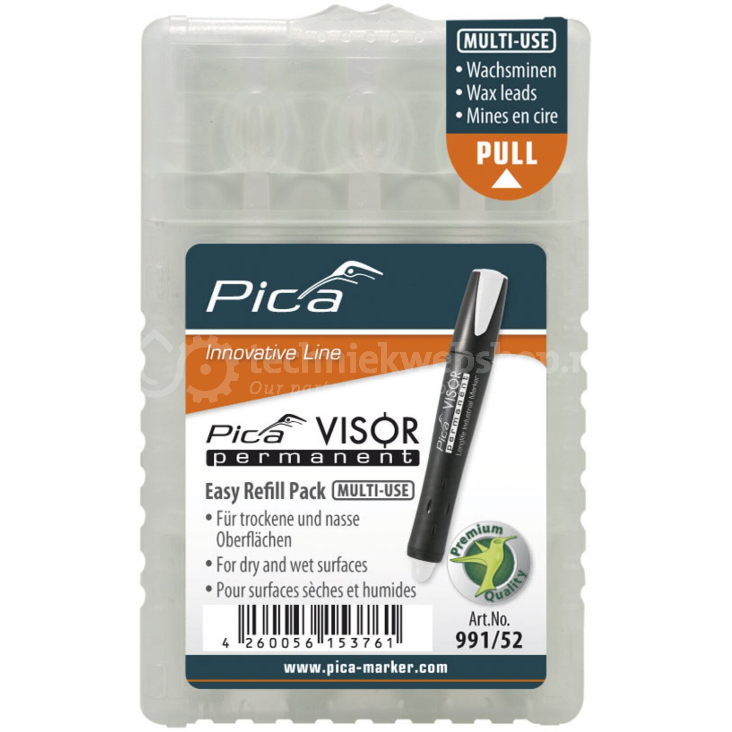 Kärna Pica VISOR; 4 st.; vit