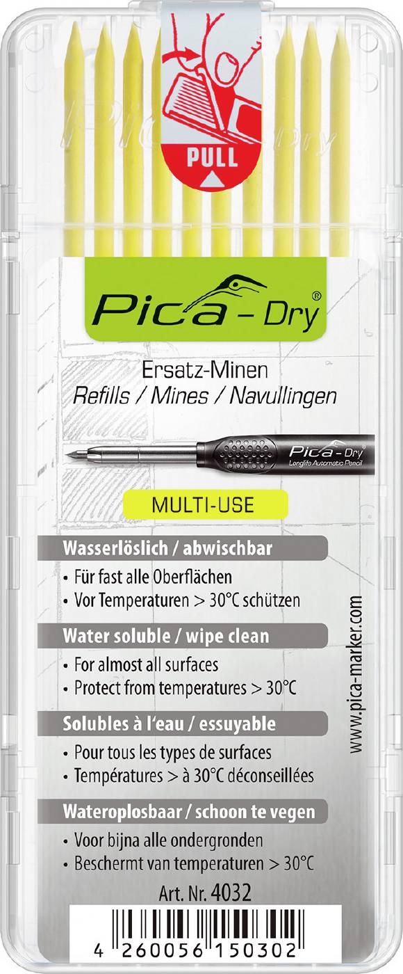 Kärna Pica Dry; 125 mm; 10 st.; gul