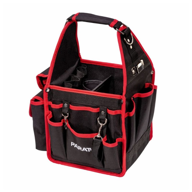 Verktygsväska Parat Basic Softbag S; 235x215x400 mm svart/röd