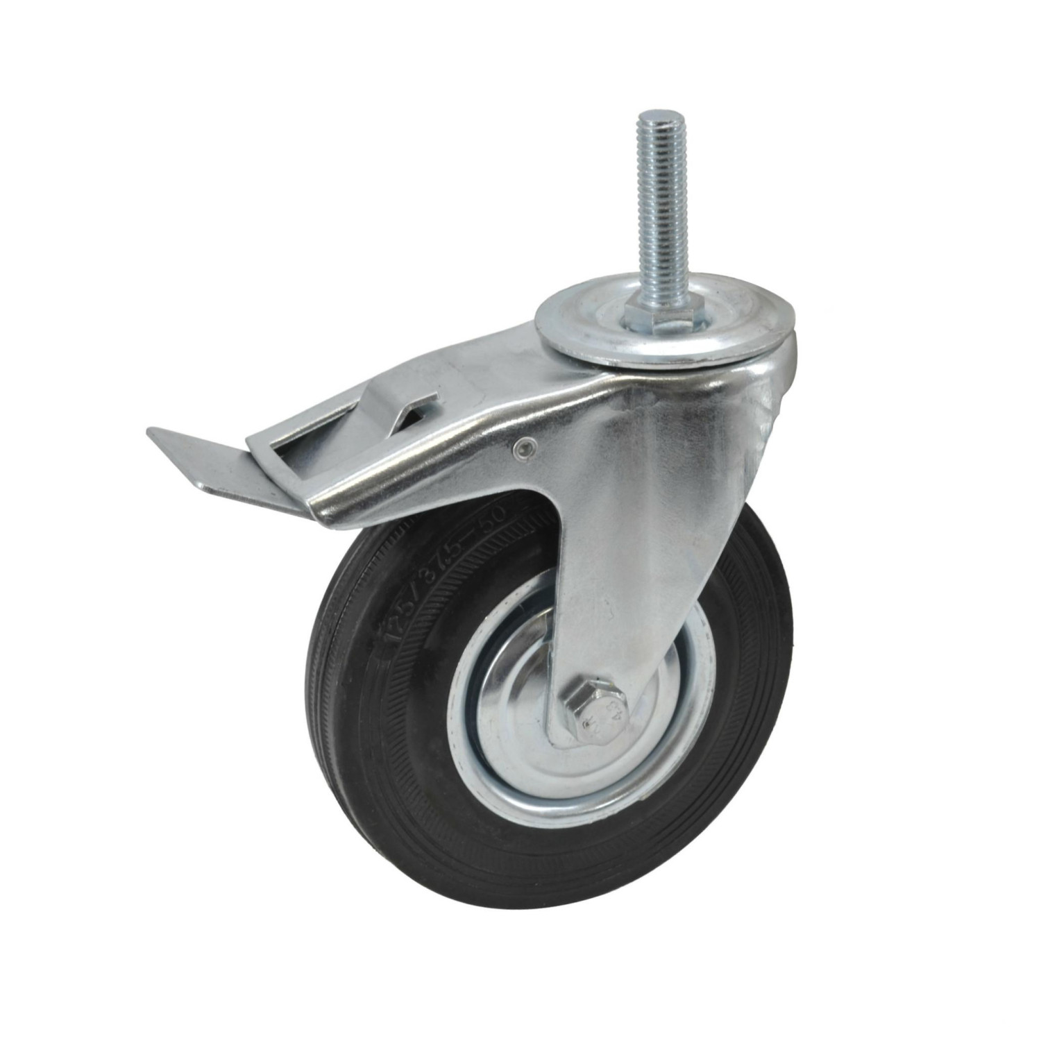 Reservhjul med broms AWTools AW23332; 100 mm