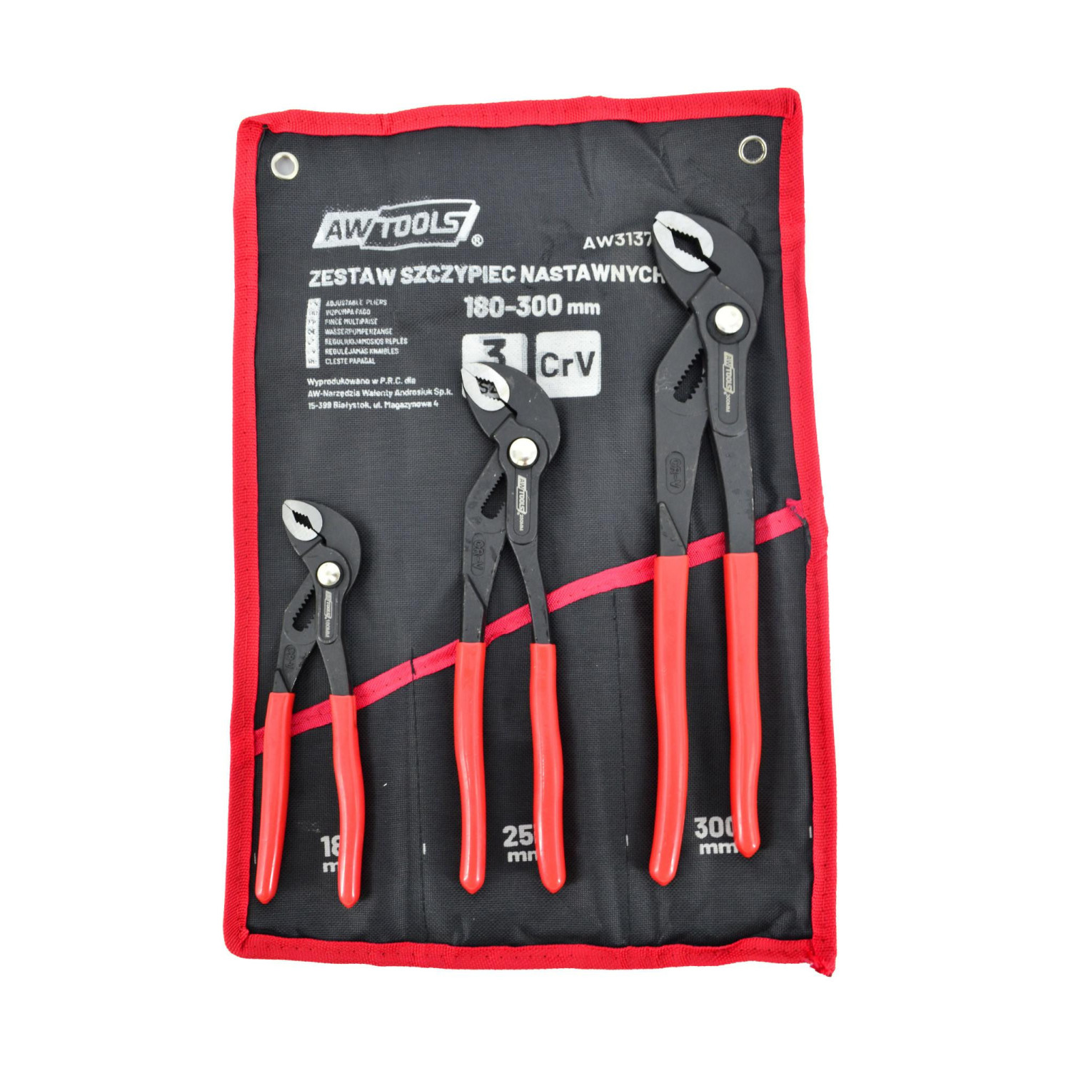 Nyckelsats AWTools AW31374; 180-300 mm; 3 st.