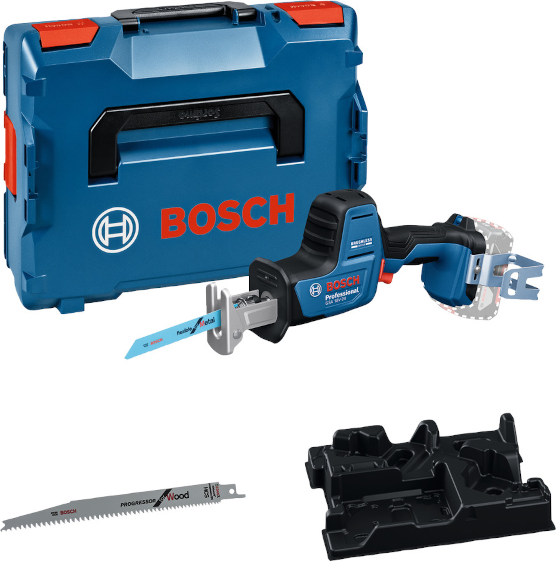 Batteridriven tigersåg Bosch GSA 18V-24; 18 V (utan batteri och laddare)