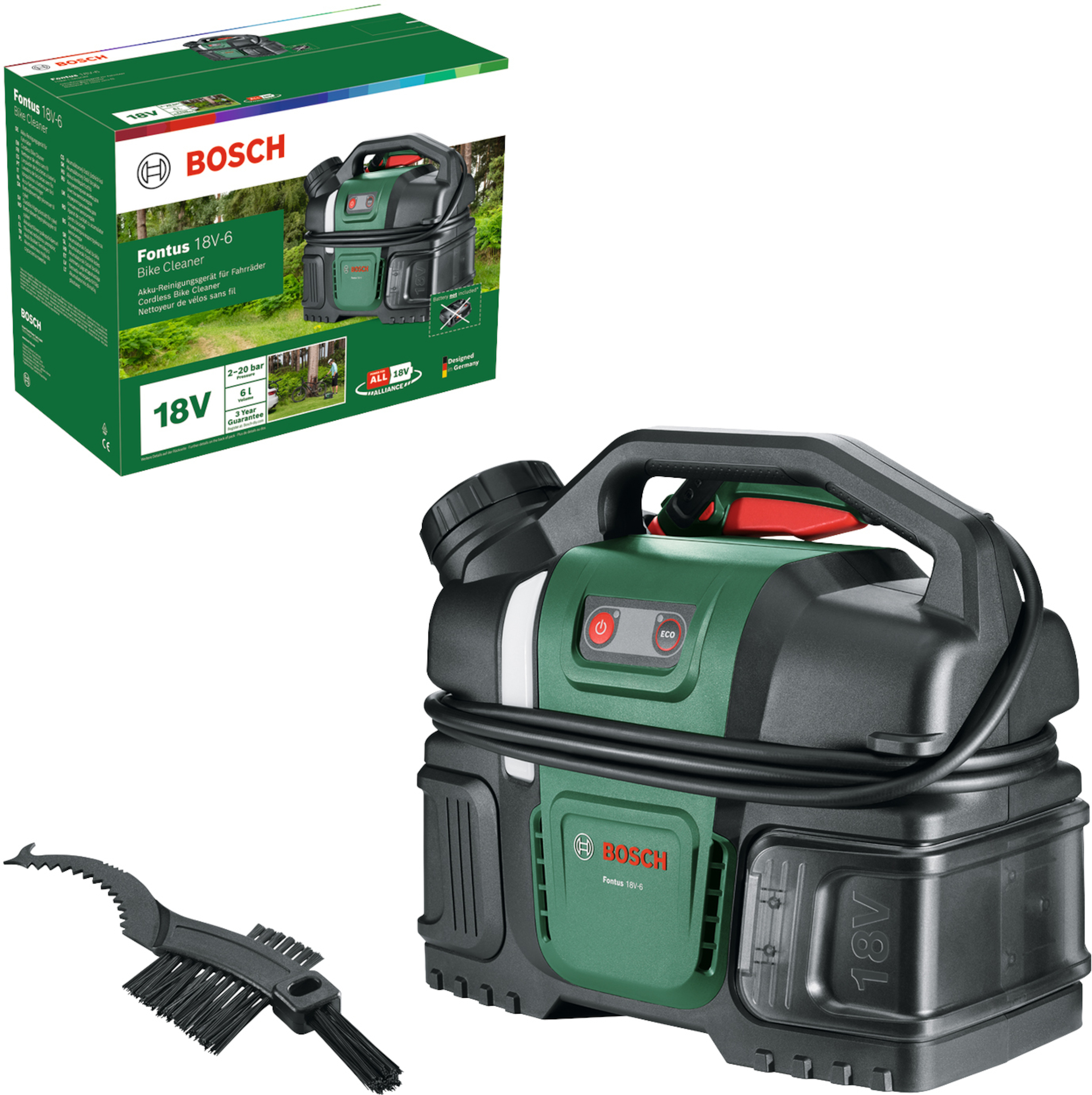 Högtryckstvätt Bosch Fontus 18V-6; 18 V (utan batteri och laddare)