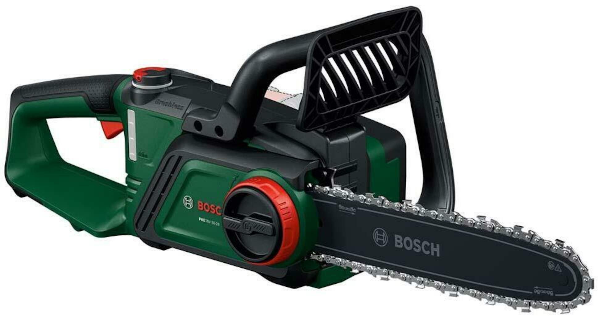 Elkedjesåg Bosch PKE18V-30-28; 18 V; 30 cm juosta (utan batteri och laddare)