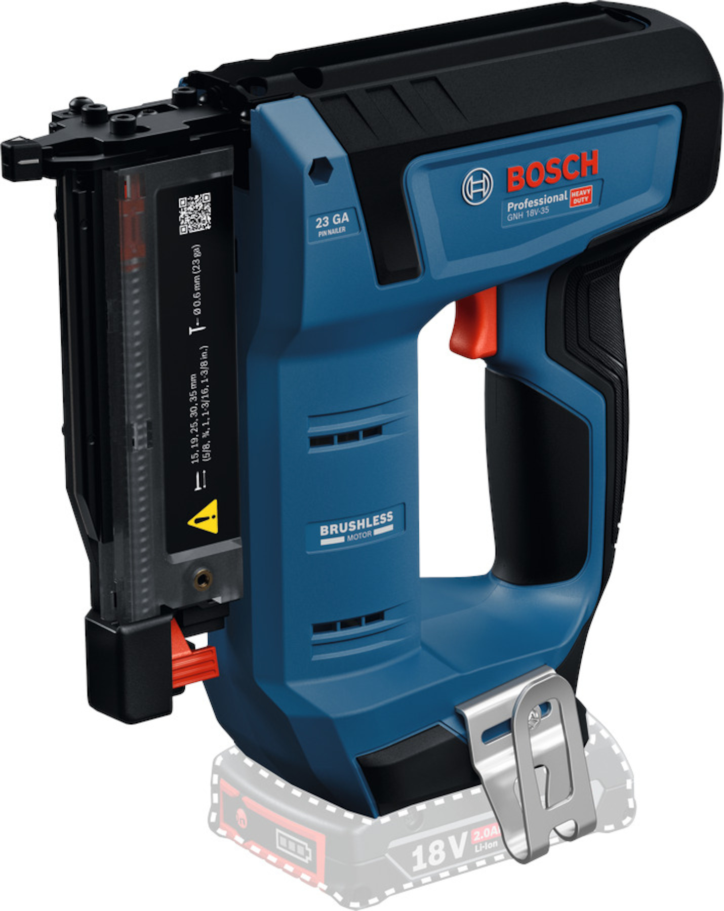 Batteridriven häftpistol Bosch GNH 18V-35; 18 V (utan batteri och laddare)