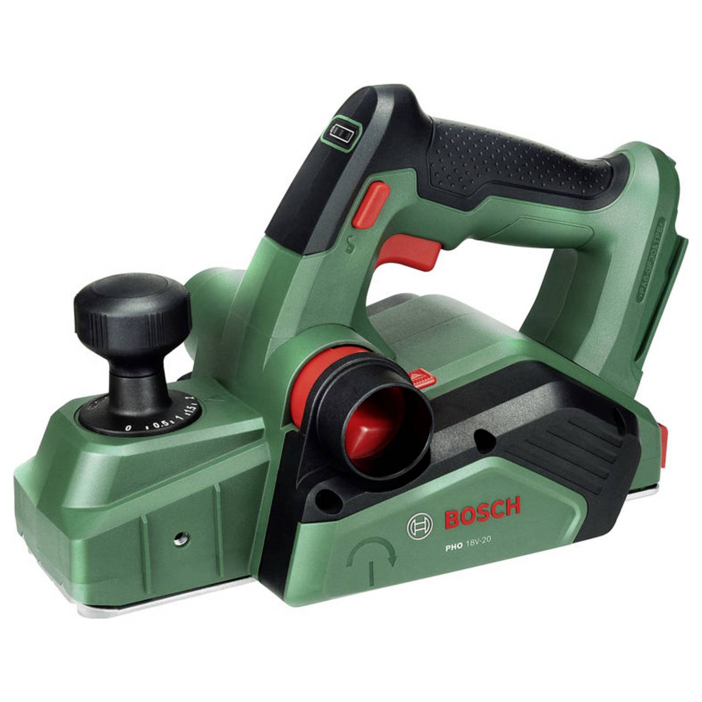Batteridriven hyvel Bosch PHO 18V-20; 18 V (utan batteri och laddare)
