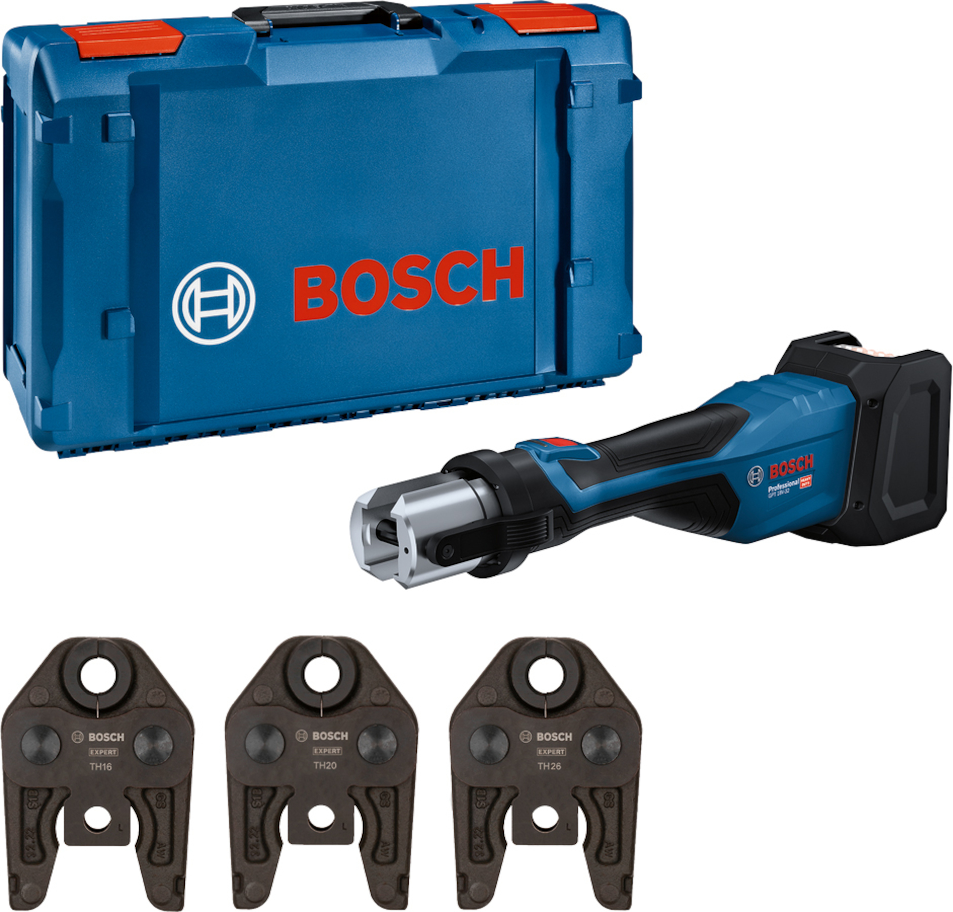 Sladdlös rörpressverktyg Bosch GPT 18V-32; 18 V (utan batteri och laddare)