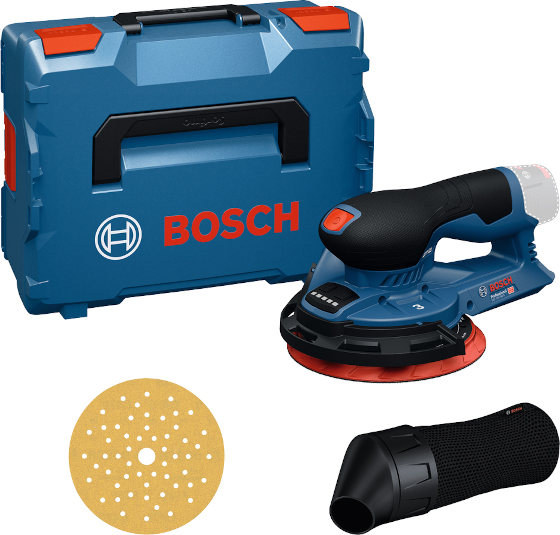 Excenterslip Bosch GEX 12V-150-3; 12 V; 150 mm (utan batteri och laddare)
