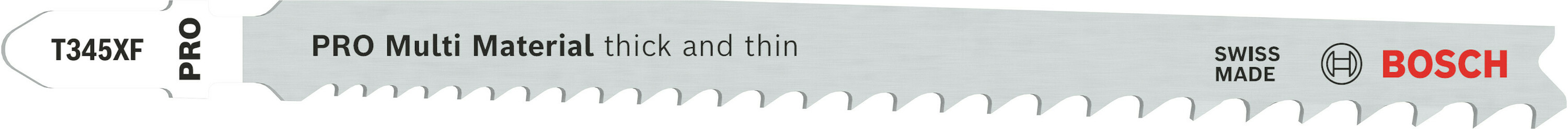 Sticksågsblad Bosch PRO; Multi Material T345XF; 132 mm; 2 st.