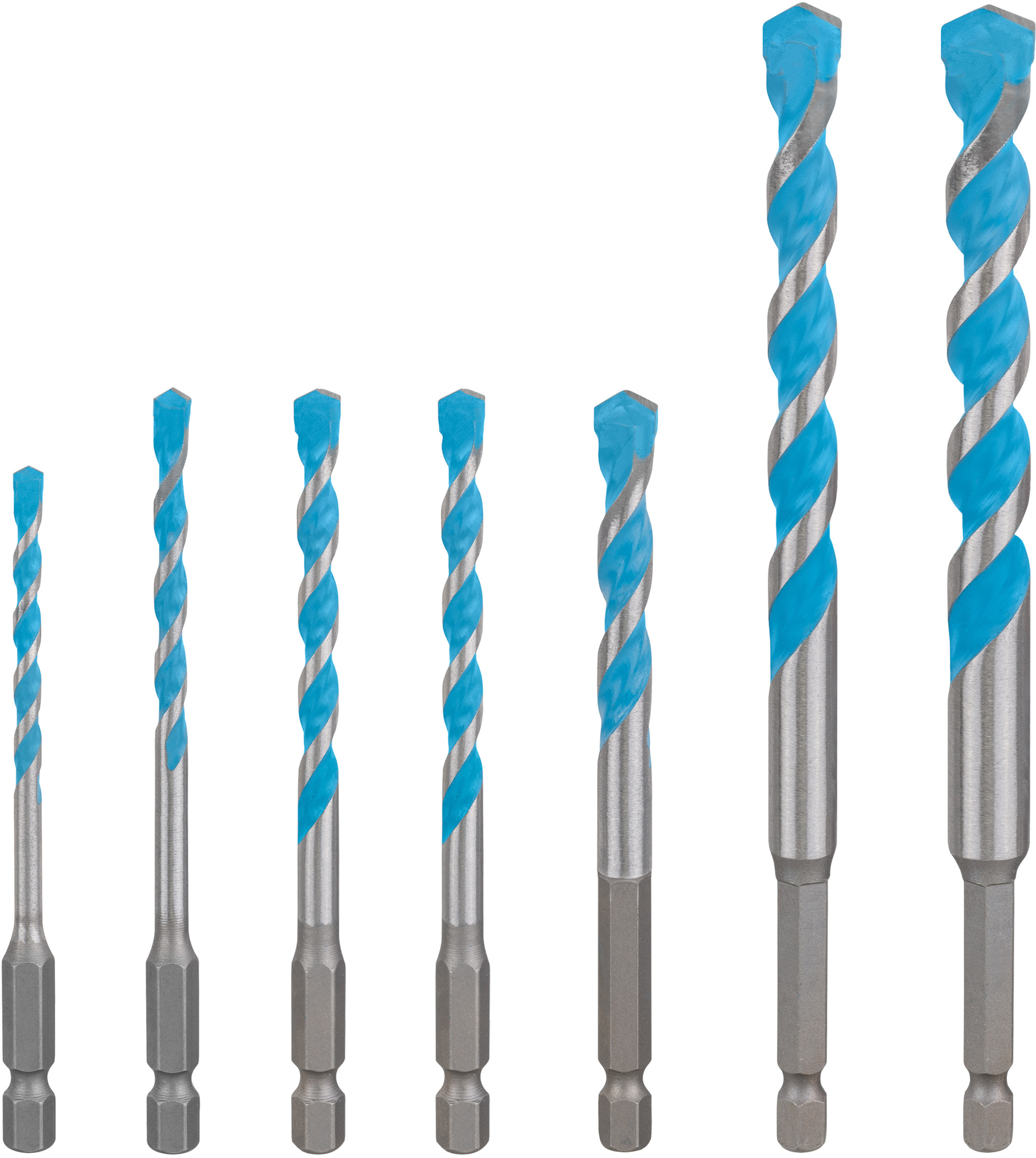 Universalborrsats Bosch EXPERT; Hex9 MultiConstruction; 4-12 mm; 7 st.