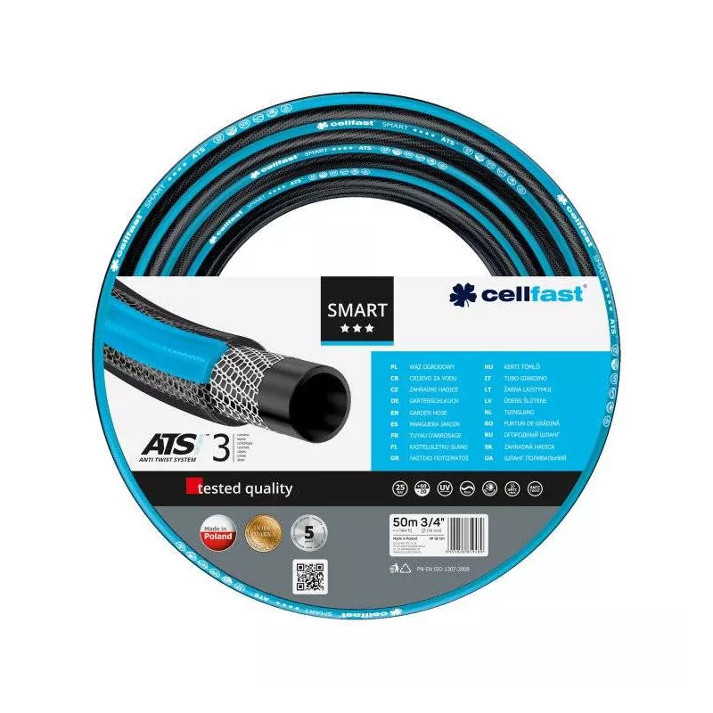 Vattenslang Cellfast SMART ATSV™; 3/4''; 50 m