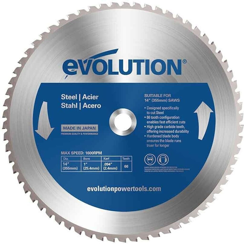 Sågklinga Evolution EVO-355-66-S; 355 mm; Z66