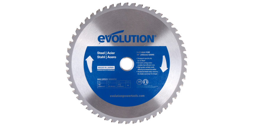 Sågklinga Evolution EVO-255-52-S; 255 mm; Z52