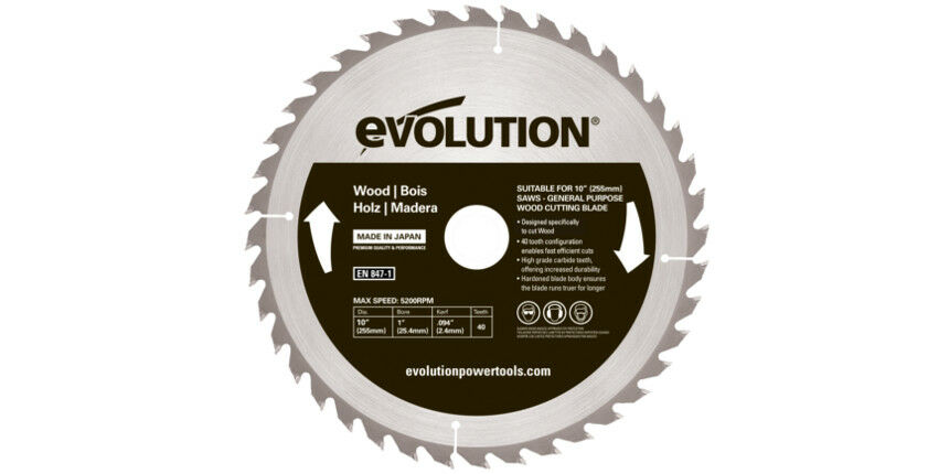 Sågklinga Evolution EVO-255-40-D; 255 mm; Z40