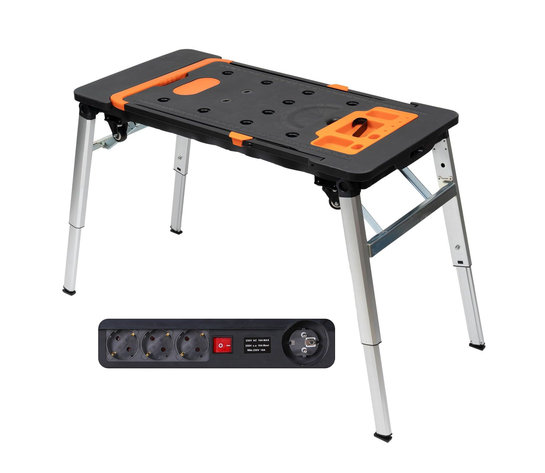 Mobilt arbetsbord AWTools AW30581; 7in1; 550x1090 mm