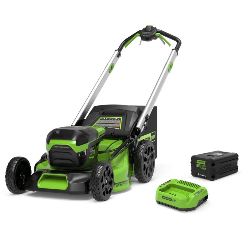 Batteridriven gräsklippare självgående Greenworks GD60LM51SPK4G6; 60 V; 1x4,0 Ah batteri + G60B8-batteri