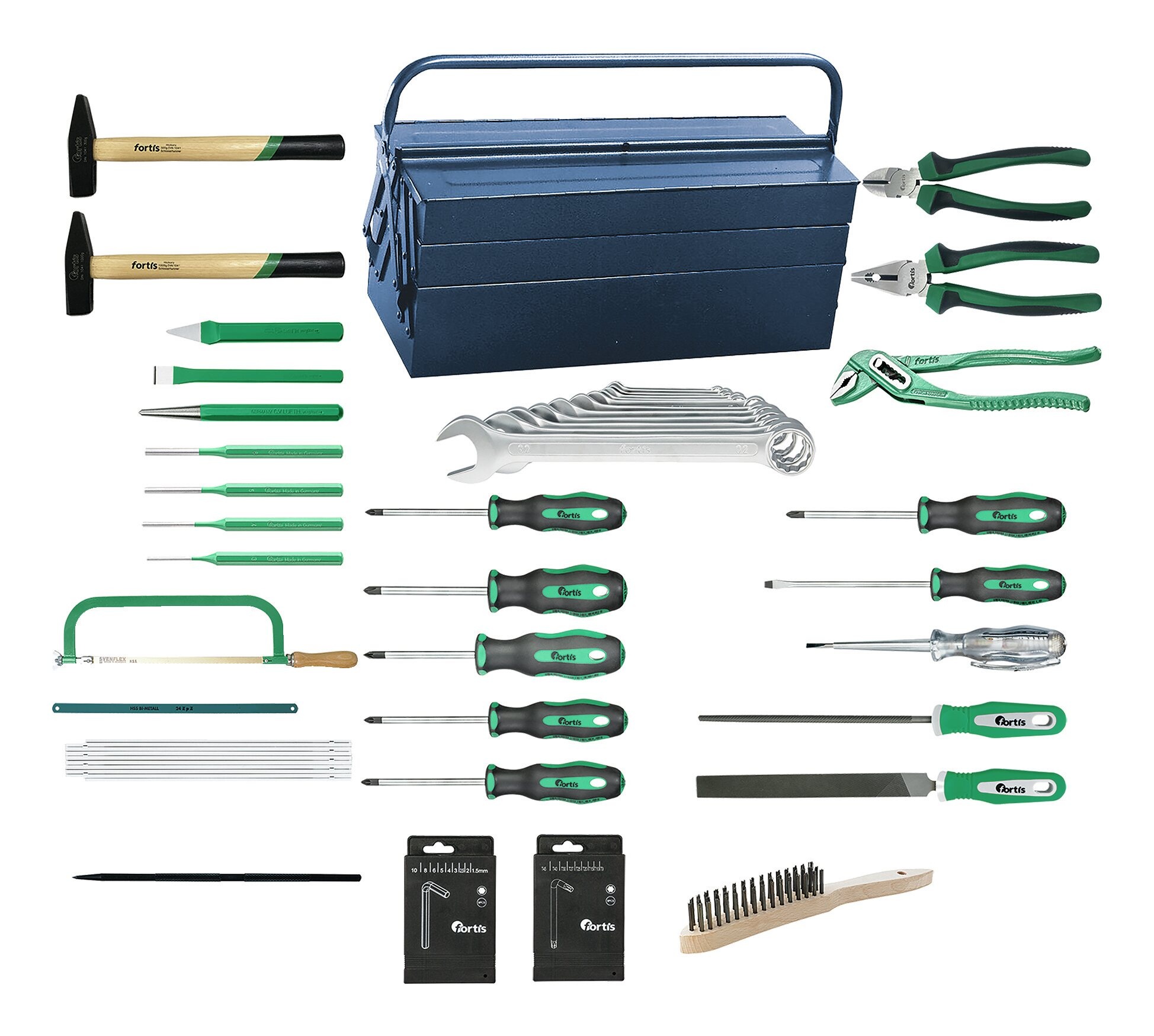 Verktygspaket Fortis 4063726031600; 62 st.