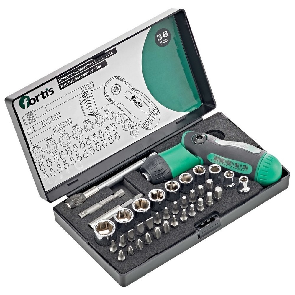 Verktygspaket Fortis 4317784730334; 38 st.