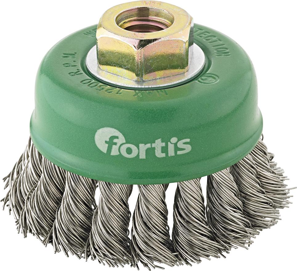 Stålborste för metallslipning Fortis 4317784780995; 80 mm