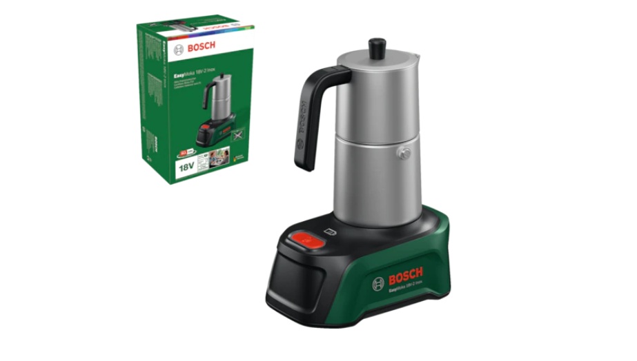 Batteridriven kaffebryggare Bosch EasyMoka 18V-2 Inox; 18 V; 90 ml (utan batteri och laddare)