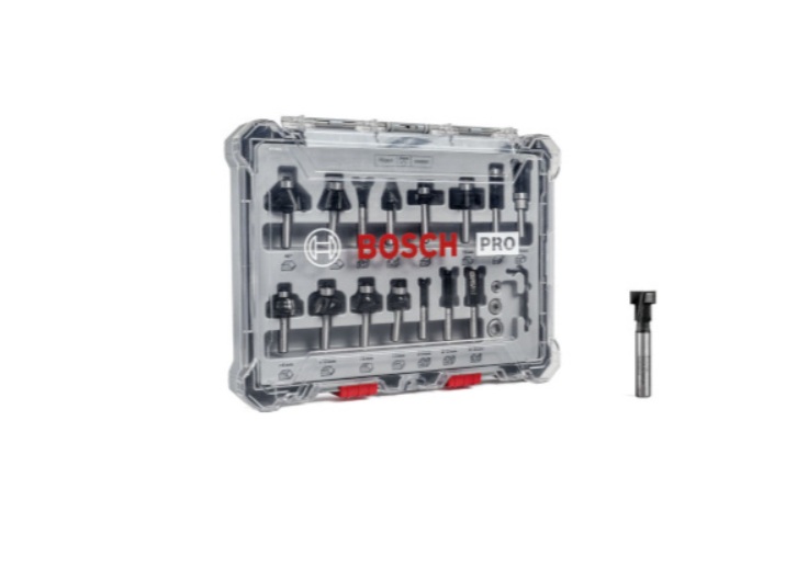 Fräs borrset Bosch 061599768M; 15 st.