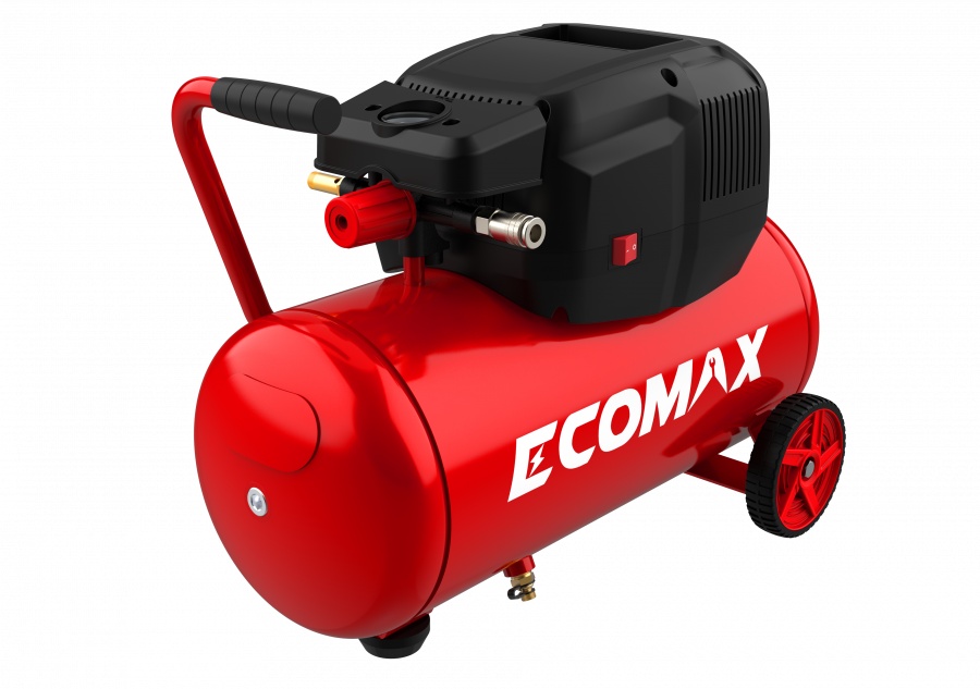 Oljefri fram- och återgående kompressor Ecomax 0202484; 1300 W; 24 L; 8 bar