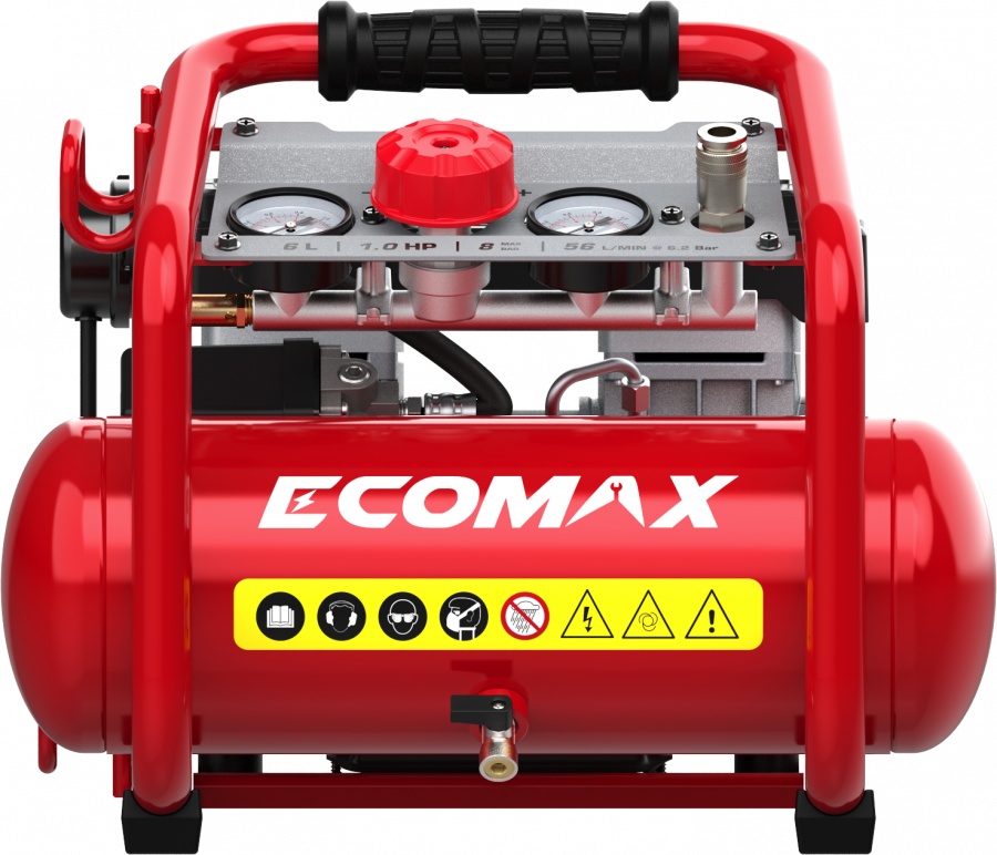 Kompressor Ecomax EMX 800W; 6 l; 8 bar