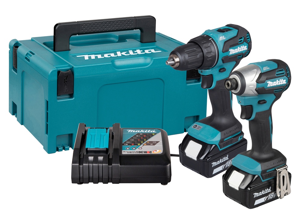Verktygspaket Makita DLX2577TJ; 18 V; 2x5,0 Ah batt.