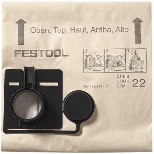 Dammpåse Festool FIS-CT 22 5X