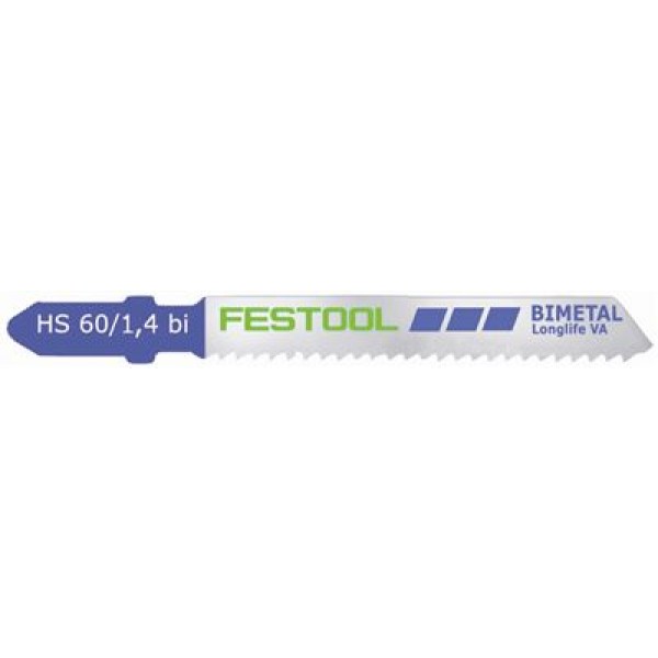 Sticksågsblad Festool HS 60/1,4 BI VA; 5 st.
