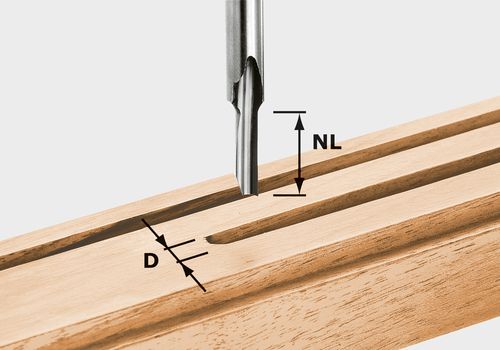 Notfräs med bottenskär Festool 8/45 mm
