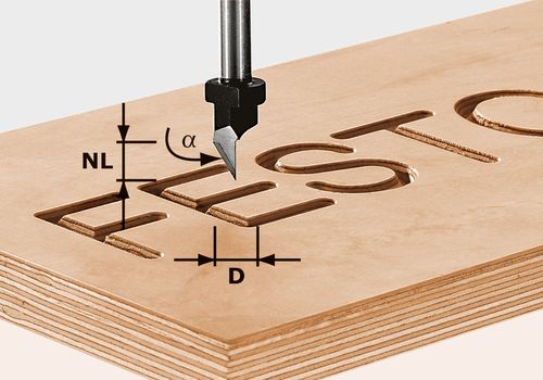 Skriftfräs Festool&nbsp;HW; 9,5/55 mm
