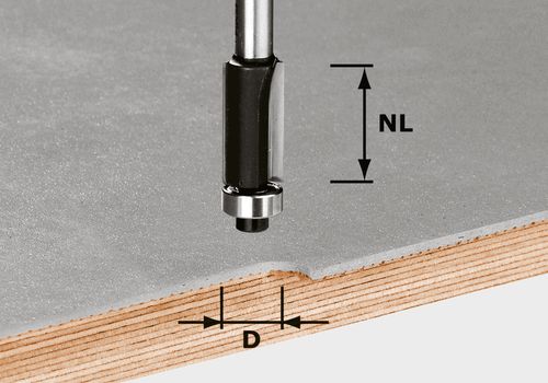 Kantfräs Festool&nbsp;12,7 mm; med kullager