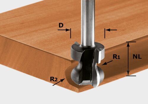 Kantgreppsfräs Festool 2,5/6/16/59 mm