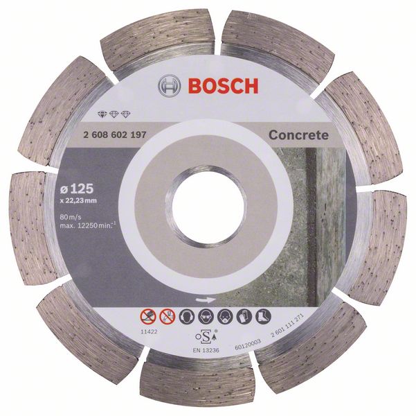 Diamantkapskiva Bosch PROFESSIONAL FOR CONCRETE; 125 mm