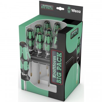 Skruvmejselsats Wera Big Pack 300/14; 14 st.