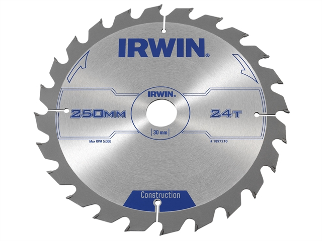 Sågklinga för trä Irwin; 250x3x30,0 mm; Z24