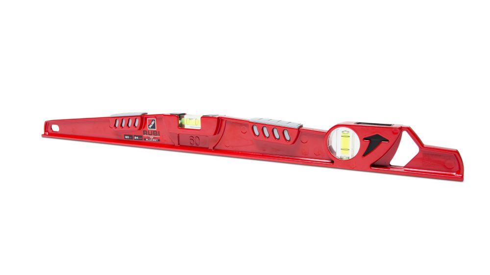 Vinkel-och lutningsmätare Rubi Level Alucast; 60 cm