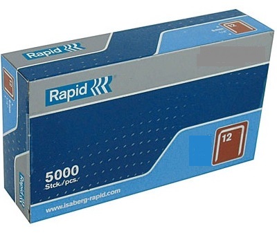 Häftklammer  Rapid; 12,95x10 mm; 5000 st.; typ 12