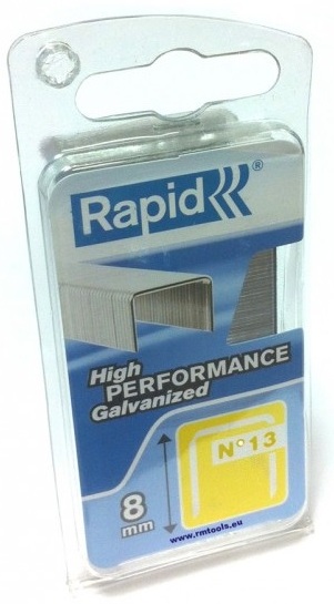 Häftklammer  Rapid; 10,6x8 mm; 1600 st.; typ 13