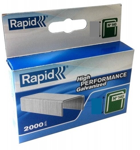 Häftklammer  Rapid; 10,6x12 mm; 2000 st.; typ 140
