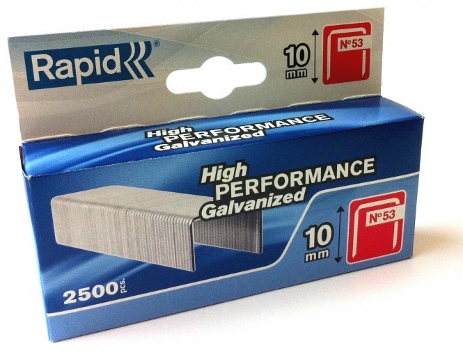 Häftklammer  Rapid; 11,4x10 mm; 2500 st.; typ 53