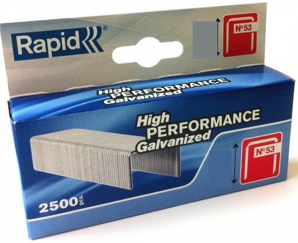 Häftklammer  Rapid; 11,4x14 mm; 2500 st.; typ 53