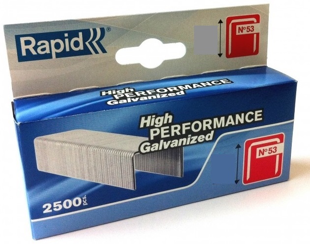 Häftklammer  Rapid; 11,4x6 mm; 2500 st.; typ 53
