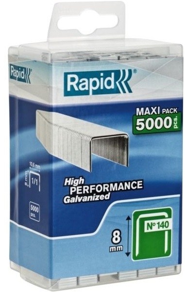 Häftklammer  Rapid; 10,6x8 mm; 5000 st.; typ 140