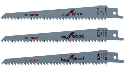 Sticksågsbladsats Bosch F016800303; 3 st.
